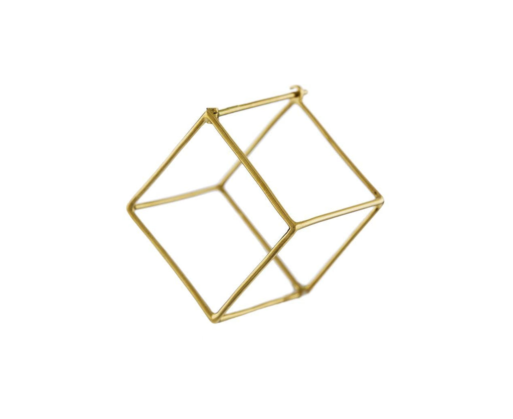 Large Open Cube SINGLE EARRING - TWISTonline 