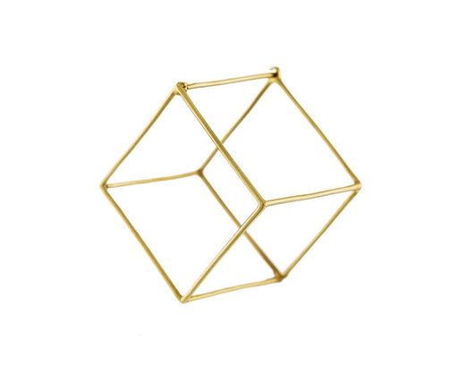 Extra Large Open Cube SINGLE EARRING - TWISTonline 