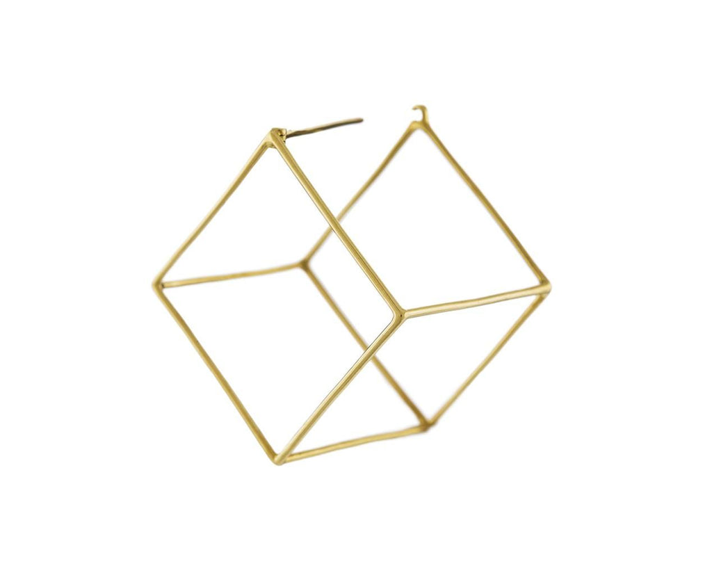 Extra Large Open Cube SINGLE EARRING - TWISTonline 
