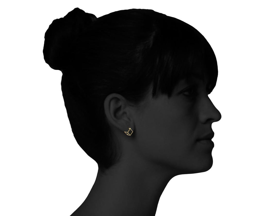Extra Small Open Cube SINGLE EARRING - TWISTonline 