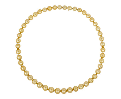 YUTAI Yellow Akoya Pearl Sectional Necklace
