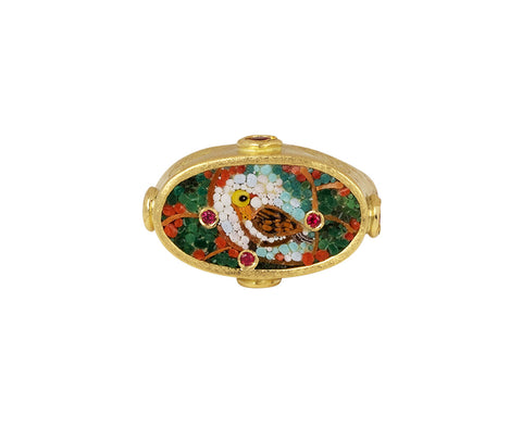 Le Sibille Micromosaic Bird Ring