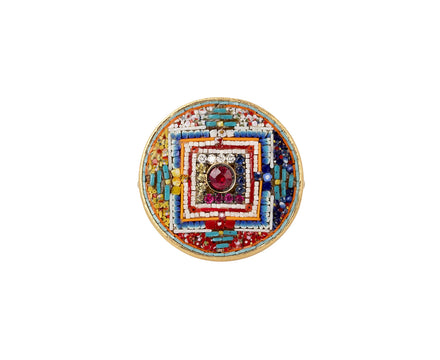 Le Sibille Micromosaic Mandala Ring