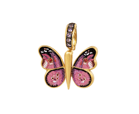 Le Sibille Micromosaic Mariposa Butterfly Charm Pendant ONLY