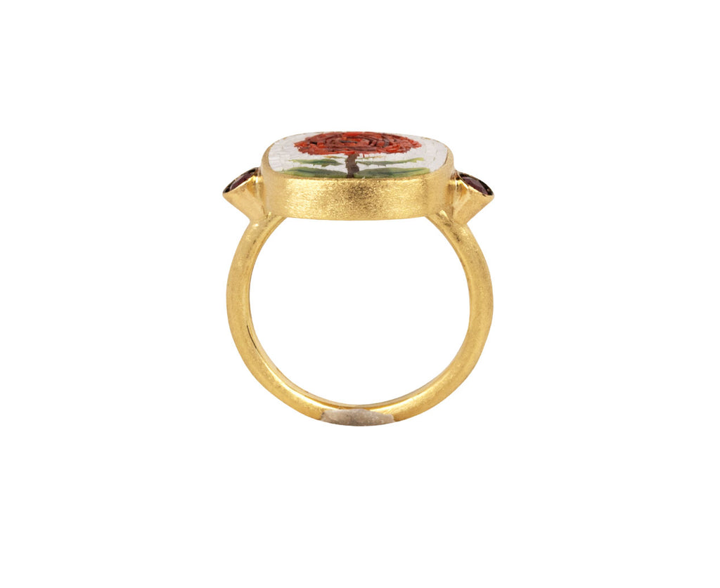 Le Sibille Micromosaic Rose Ring Top