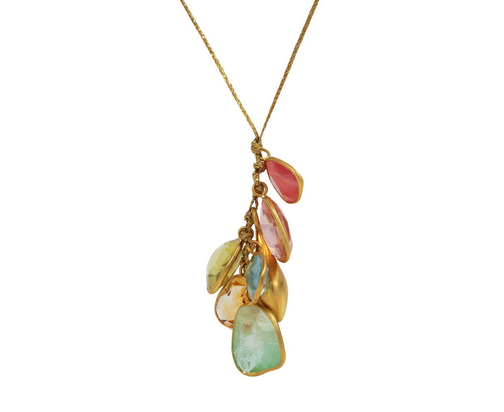 Pippa Small A New Day Cluster Pendant Necklace Side View