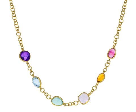 DISA ALLSOPP 18kt yellow gold organic chain necklace