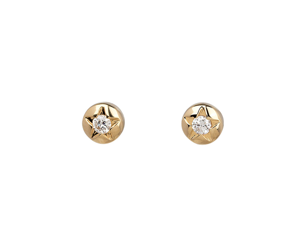 Sorellina Empress Diamond Star Stud Earrings