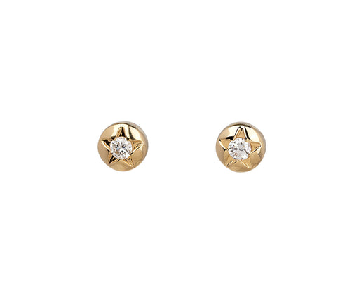 Sorellina Empress Diamond Star Stud Earrings