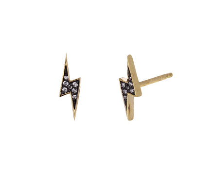 Diamond Lightning Bolt Studs - TWISTonline 