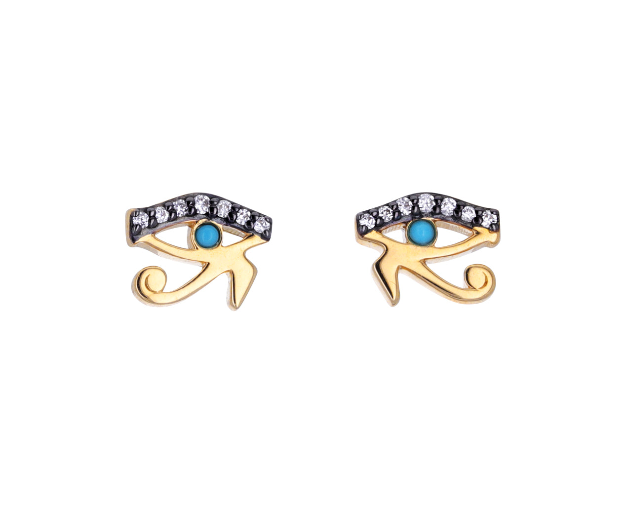 Eye of horus stud earrings deals