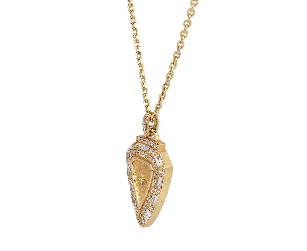 Sorellina Empress Diamond Shield Necklace Side View