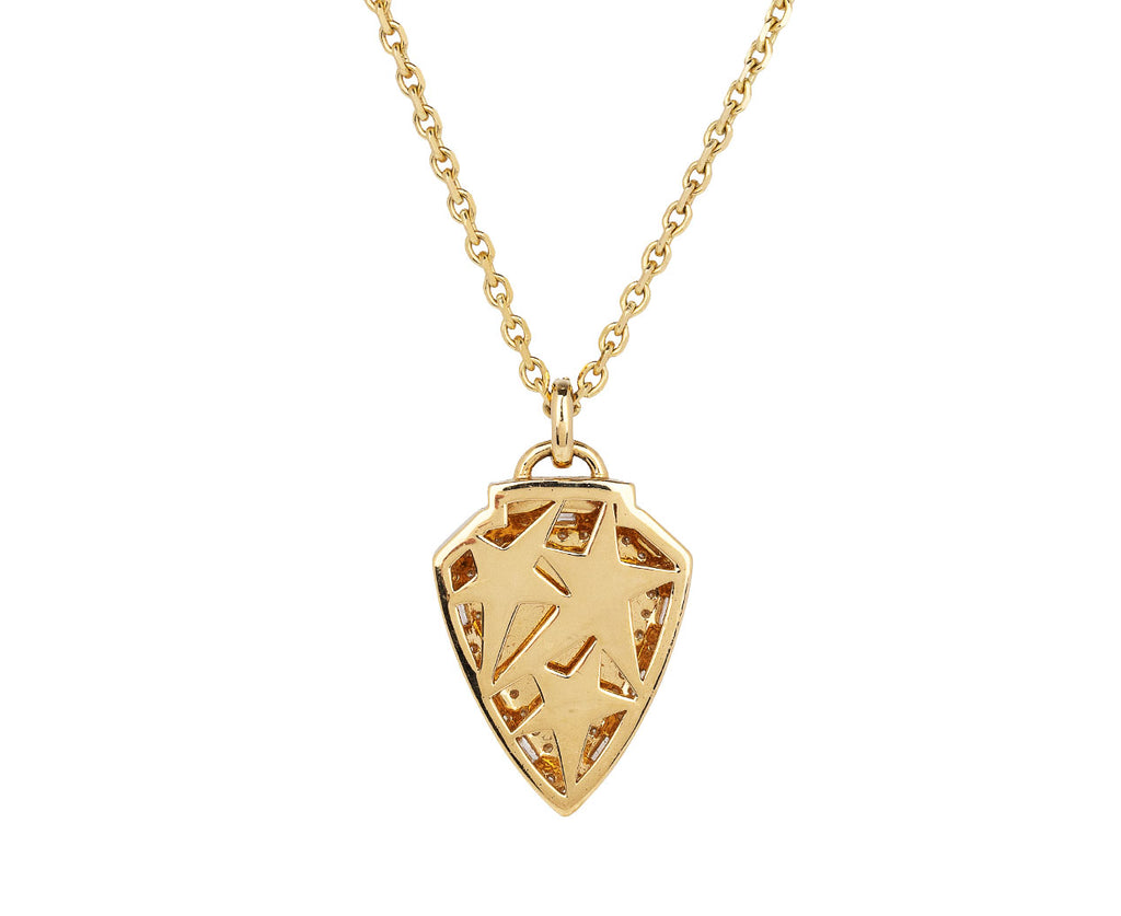 Sorellina Empress Diamond Shield Necklace Back View