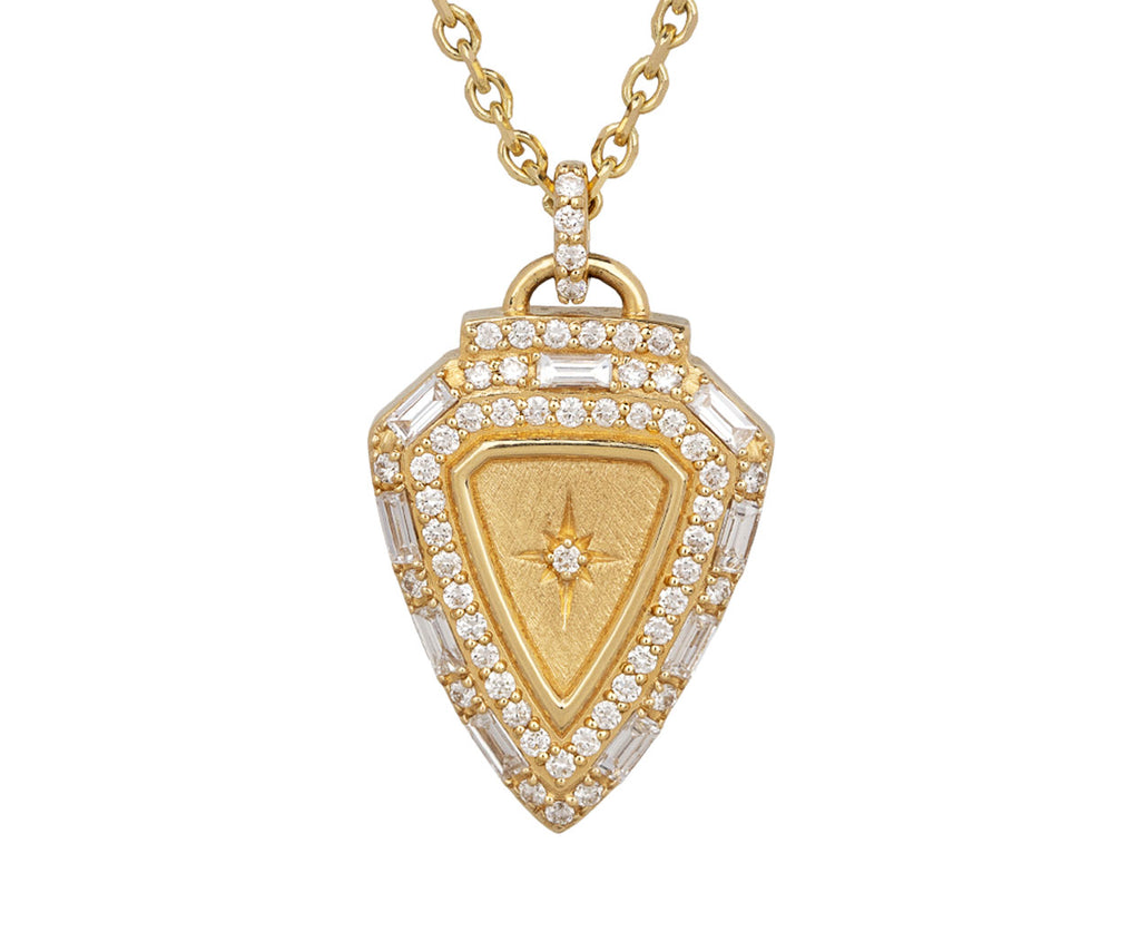 Sorellina Empress Diamond Shield Necklace Close Up