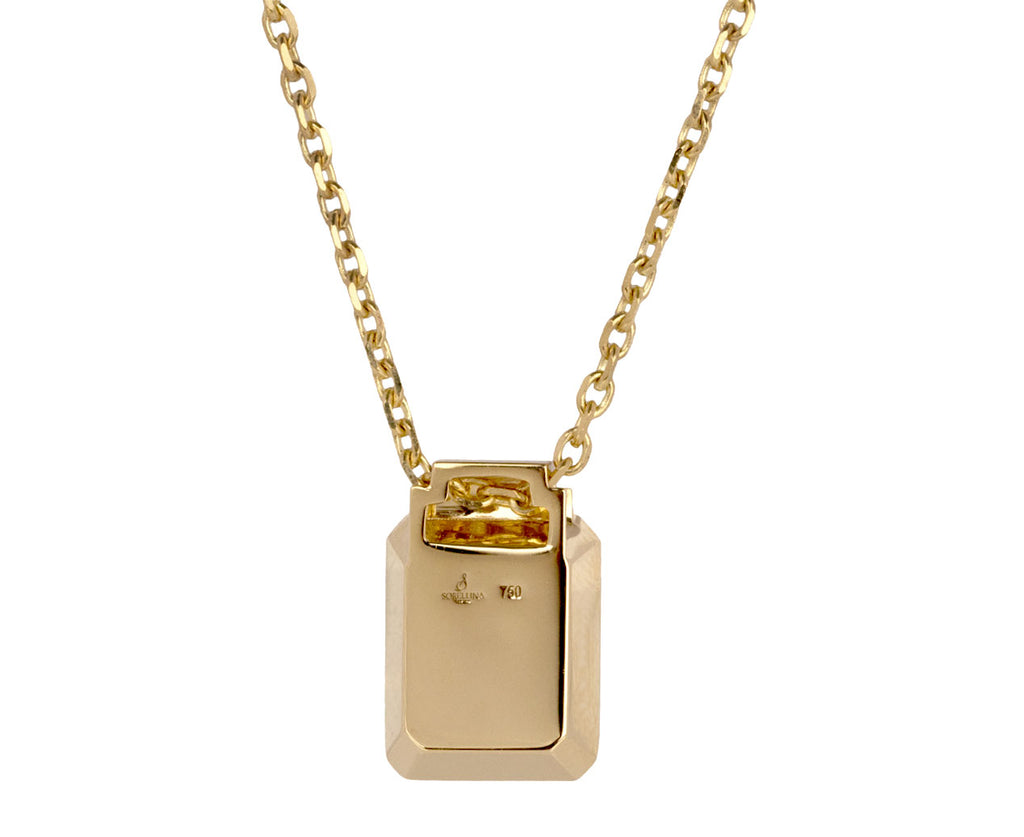 Diamond Signet 'S' Letter Necklace