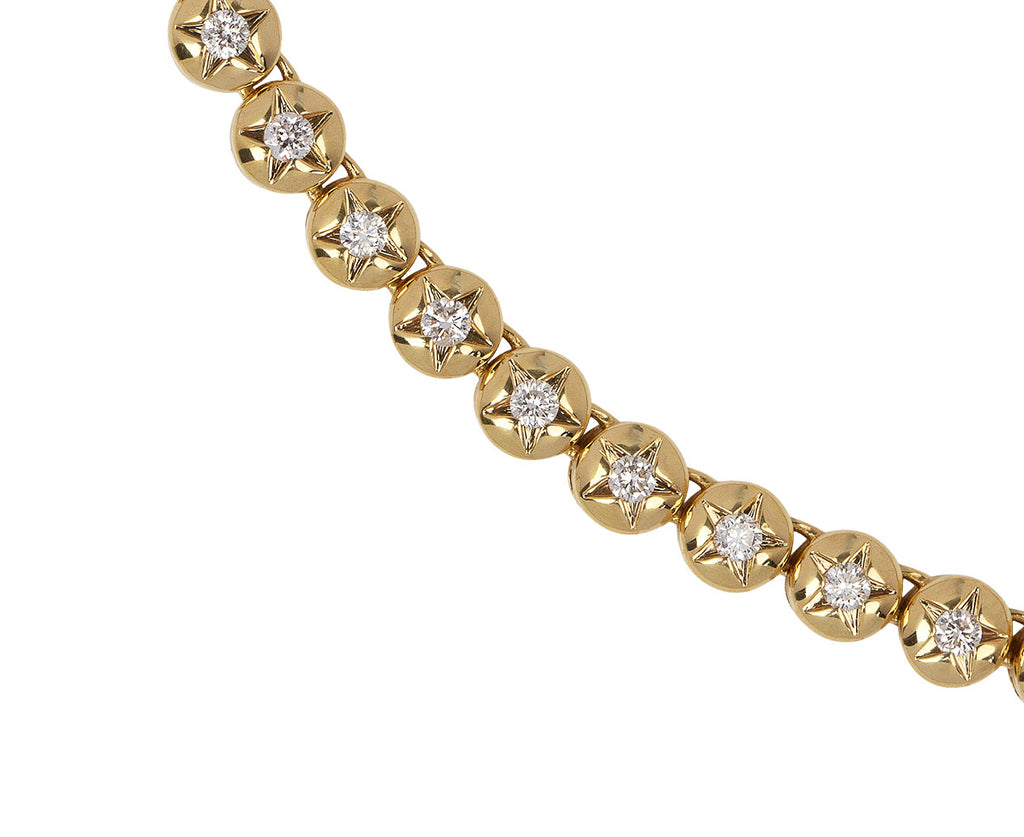 Sorellina Piccola Star Empress Diamond Tennis Necklace  Close Up Shot