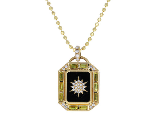 La Stella Mini Tarot Black Onyx Pendant Necklace