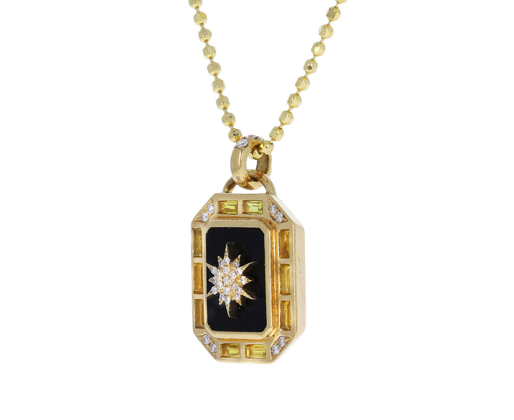 La Stella Mini Tarot Black Onyx Pendant Necklace