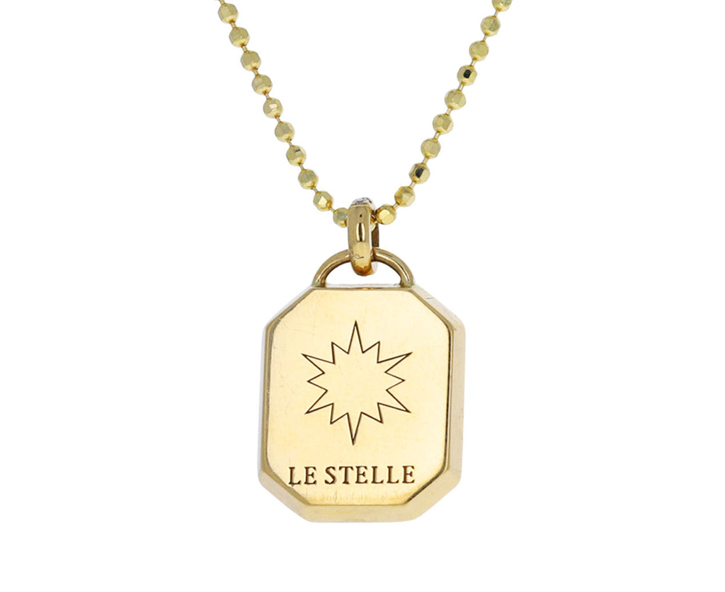 La Stella Mini Tarot Black Onyx Pendant Necklace