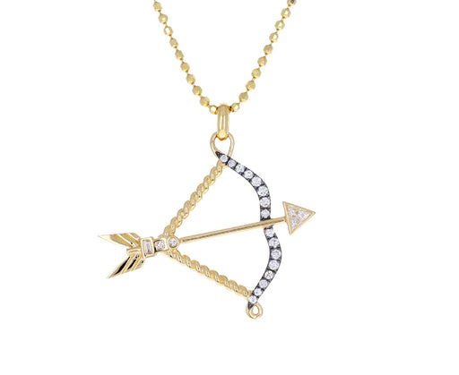 Bow and Arrow Lover's Pendant Necklace