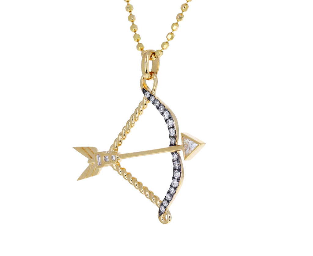 Bow and Arrow Lover's Pendant Necklace