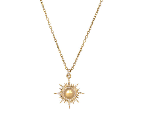 Diamond Mini Sole II Pendant Necklace