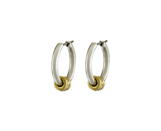 Silver Ara Diamond Hoop Earrings - TWISTonline 