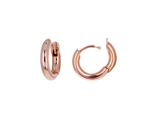 Rose Gold Mini Micro Hoop Earrings