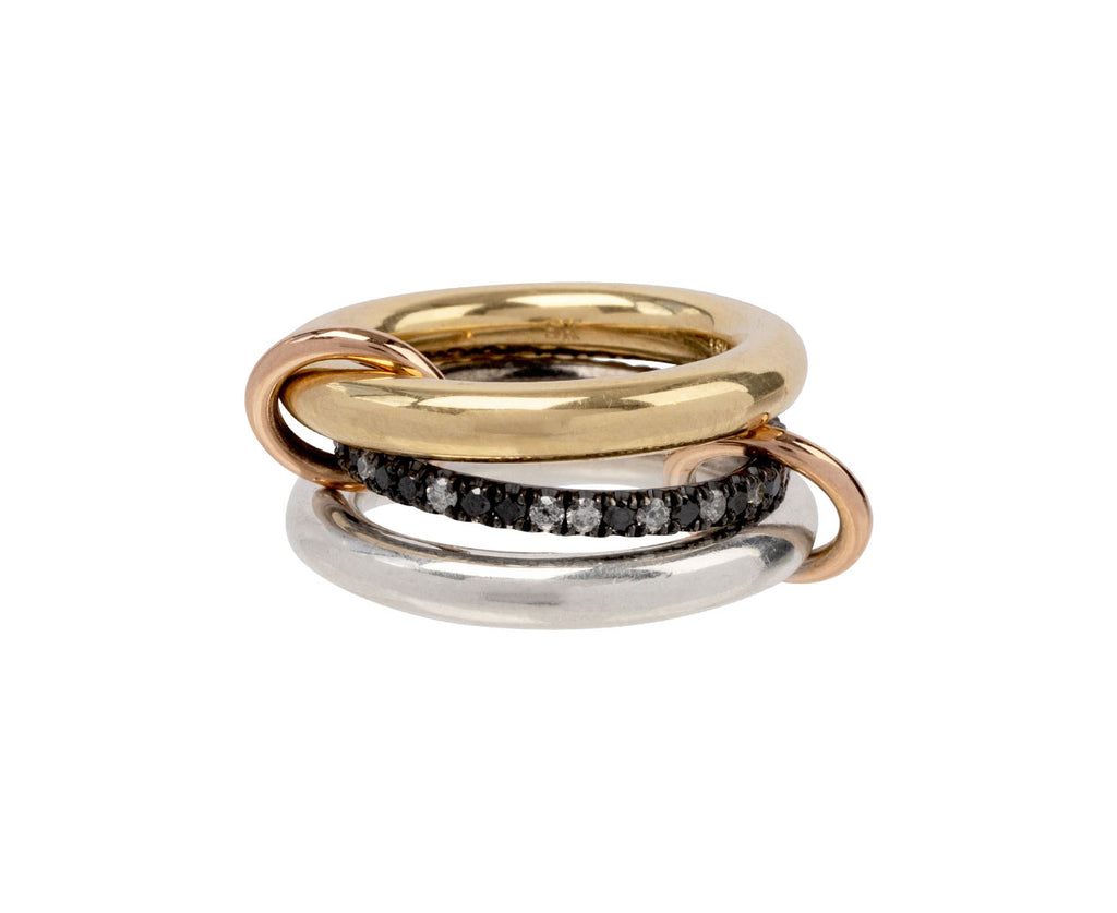 Black and Gray Diamond Libra MX Ring