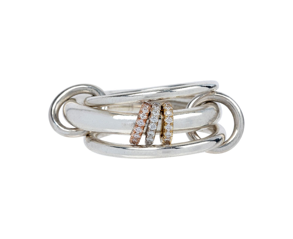 Gemini SG Diamond Connectors Ring