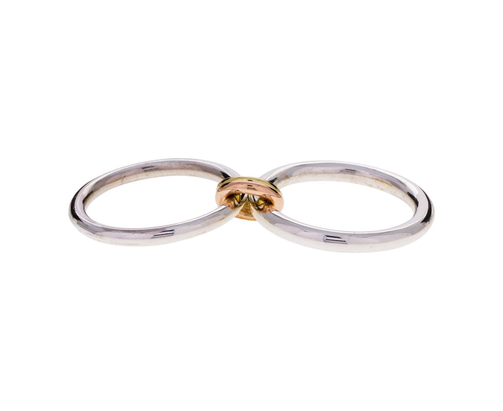 Silver and Gold Caliope Ring - TWISTonline 