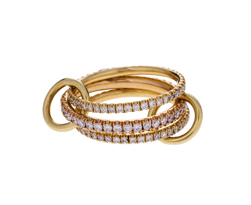 Ursula Diamond Pavé Triple Ring - TWISTonline 
