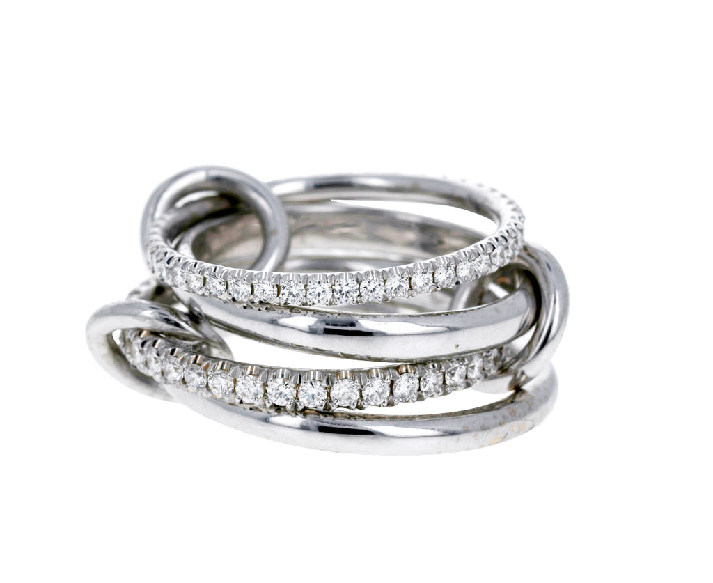 White Gold and Diamond Polaris Blanc Ring