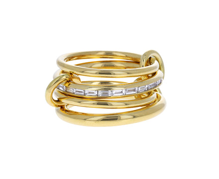 Baguette Diamond Metius Four Linked Band
