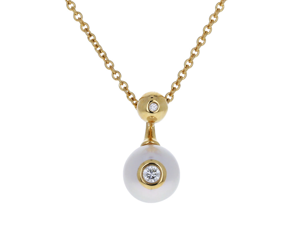 Akoya Pearl and Diamond Nemara Pendant Necklace