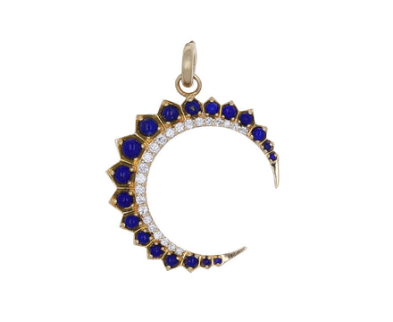 Lapis and Diamond Crescent Estelle Charm ONLY