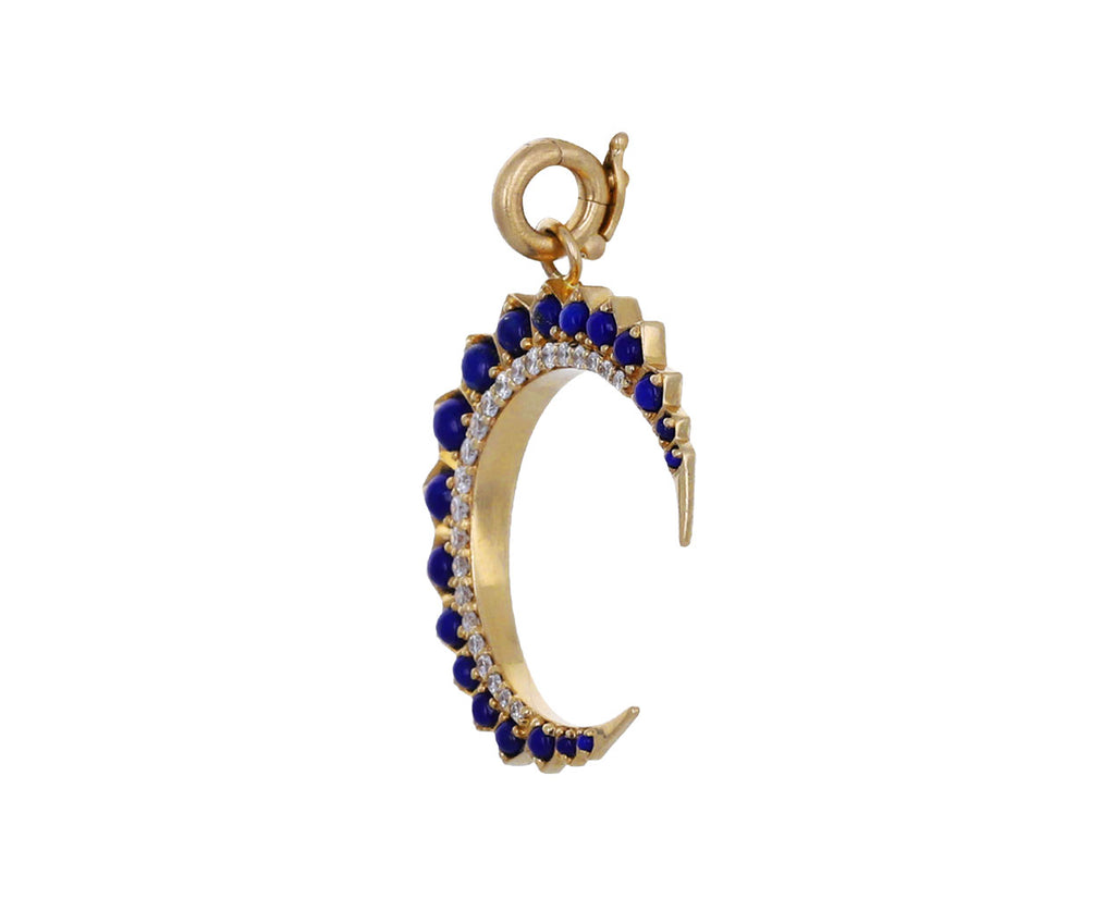 Lapis and Diamond Crescent Estelle Charm ONLY