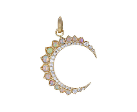 Diamond and Opal Crescent Estelle Charm Pendant ONLY - TWISTonline 