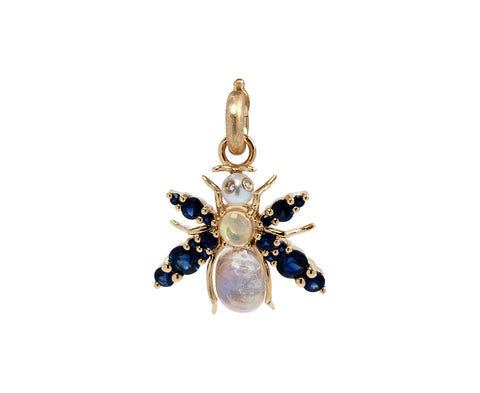 Storrow Blue Sapphire and Moonstone Beatrice Bee Charm ONLY