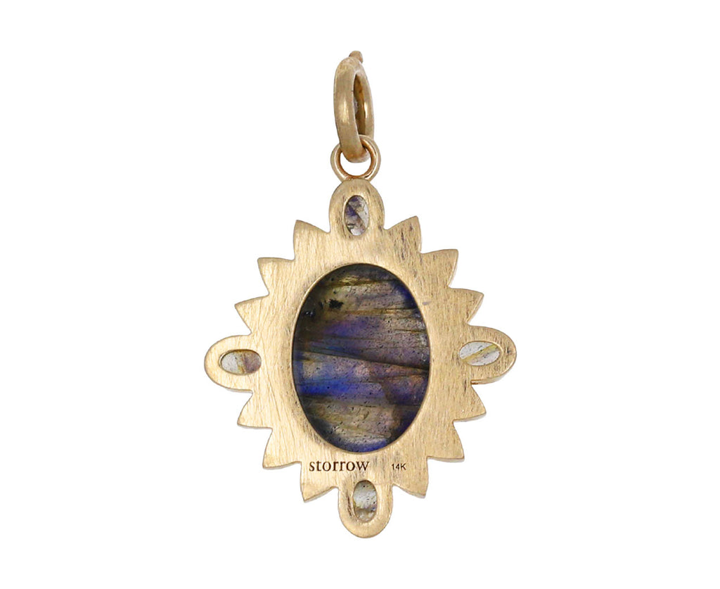 Labradorite Diamond Nora Charm ONLY