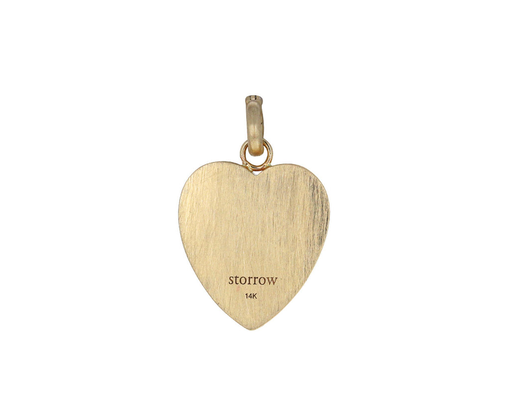 Blue Chalcedony Anna Heart Charm Pendant ONLY