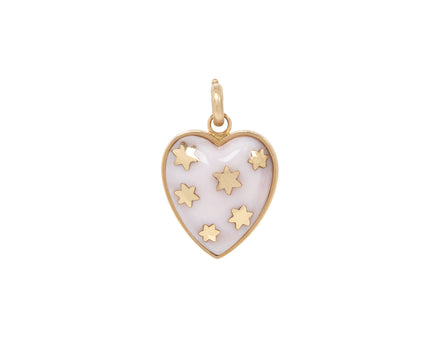 Storrow Pink Opal Anna Star Heart Charm ONLY