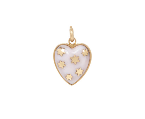 Storrow Pink Opal Anna Star Heart Charm ONLY