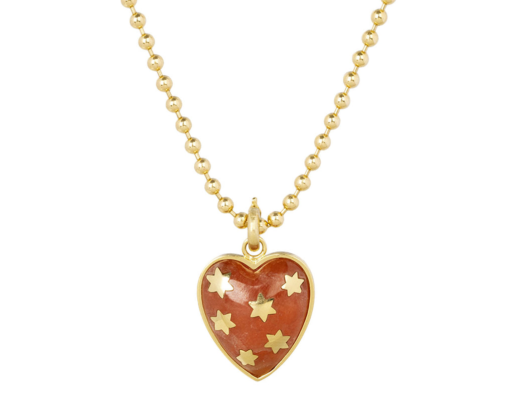 Rhodochrosite Anna Heart Charm Pendant ONLY