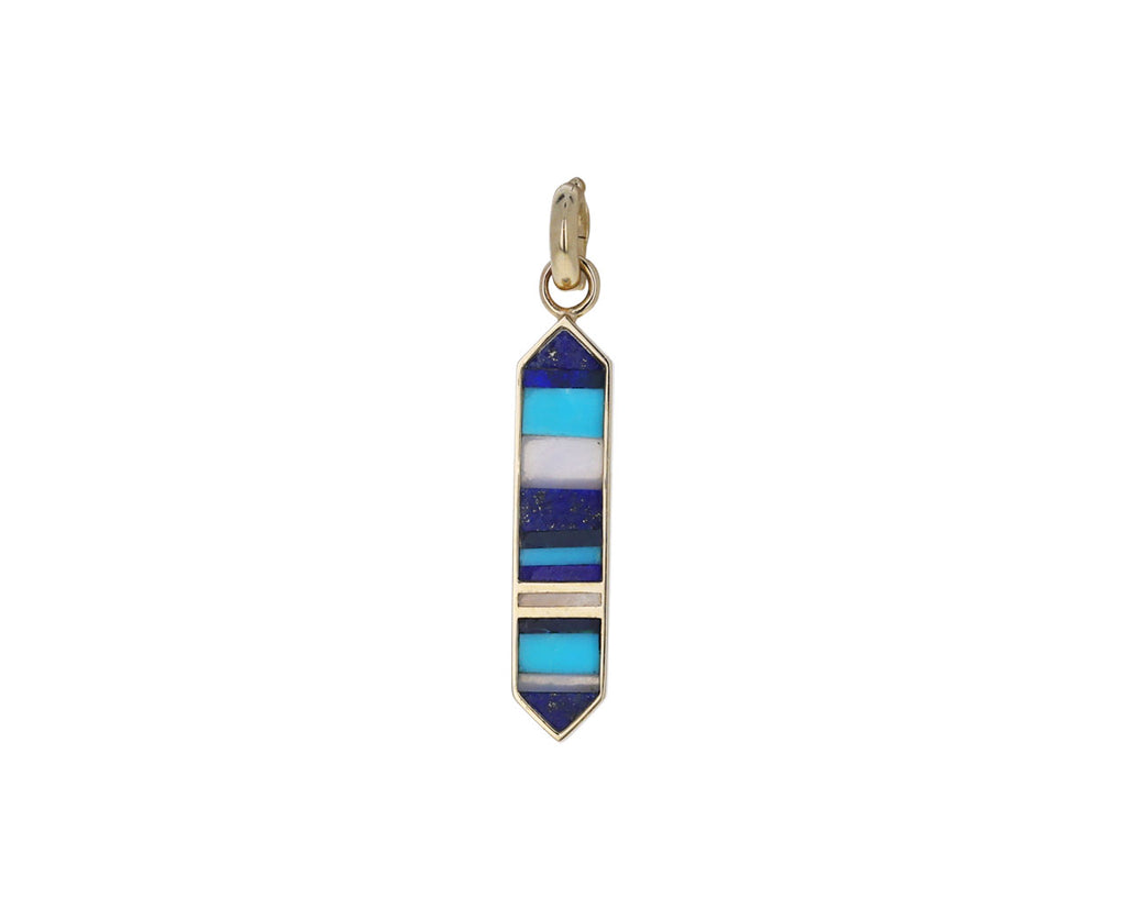 Multi Gem Striped Ribbon Plaque Elizabeth Charm ONLY - TWISTonline 