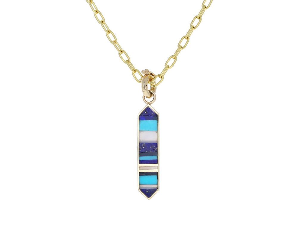 Multi Gem Striped Ribbon Plaque Elizabeth Charm ONLY - TWISTonline 