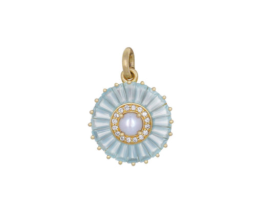 Blue Agate Pearl Emily Charm Pendant ONLY - TWISTonline 