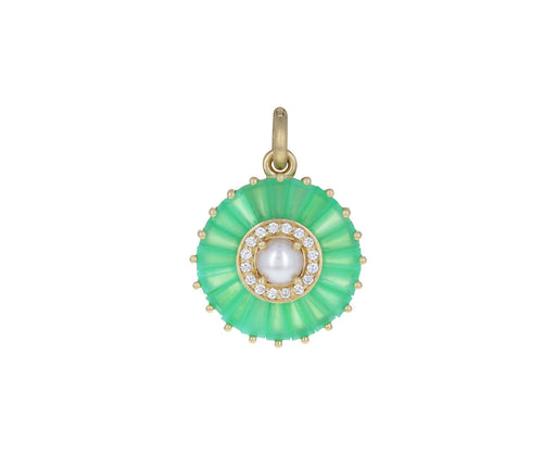 Chrysoprase Pearl Emily Charm Pendant ONLY
