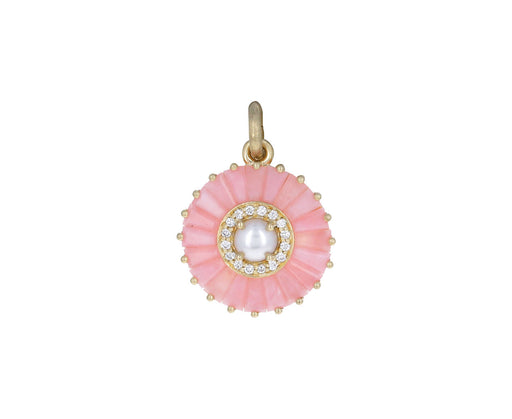 Pink Opal Pearl Emily Charm Pendant ONLY