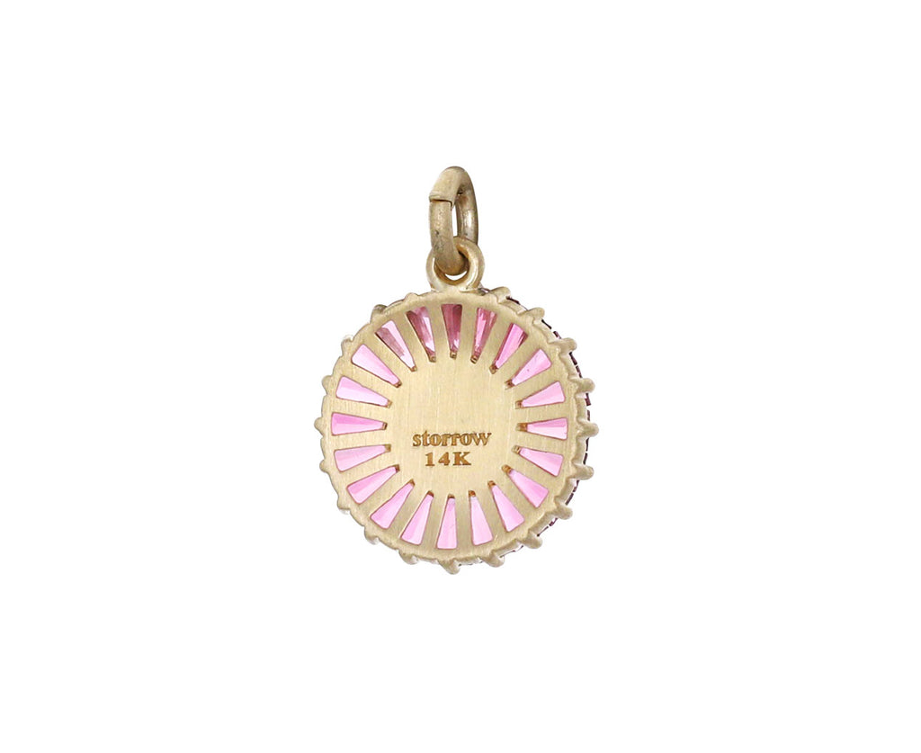 Pink Tourmaline Pearl Emily Charm Pendant ONLY
